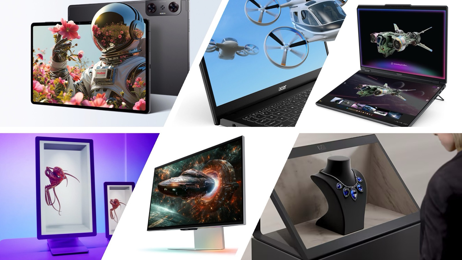Spatial display vendor montage